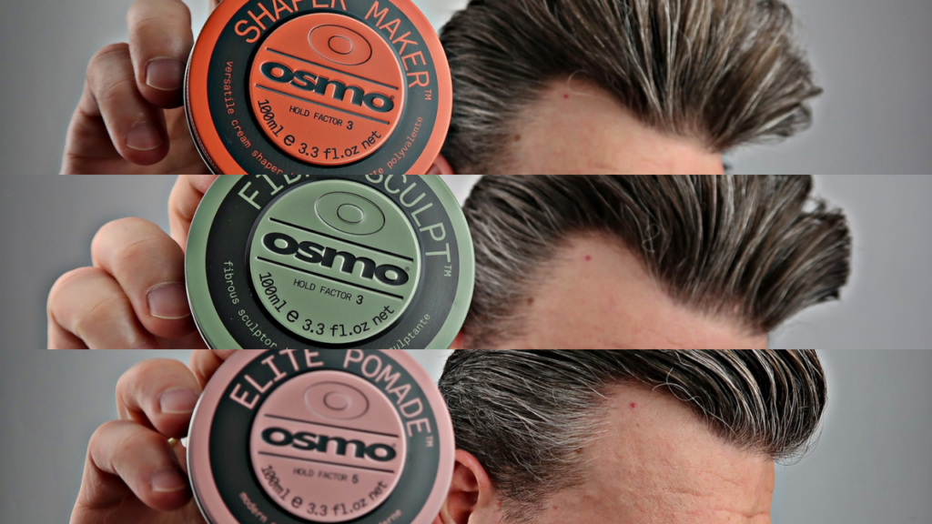 OSMO Shaper, Fiber i Elite Pomade – recenzja pomad do włosów